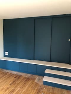 Peinture teinte Hague bleu