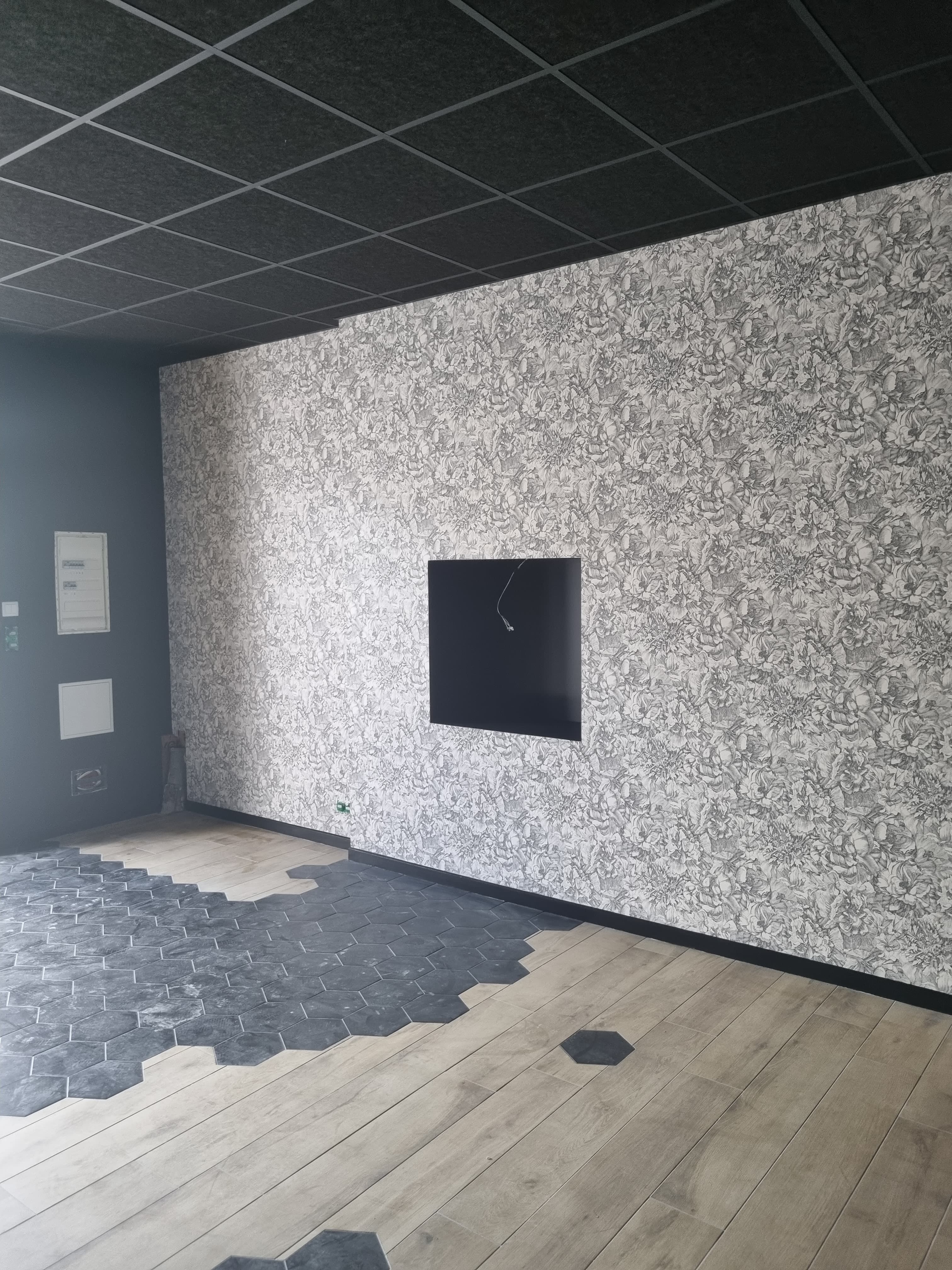 Pose de papier peint rose pivoine